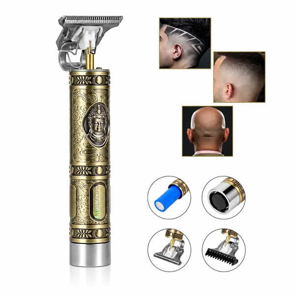 Машинка для стрижки волосся Hair Clipper WS-T99 акумуляторна, тример для окантовки, 4 насадки 1,5/2/3/4 мм 1011 фото