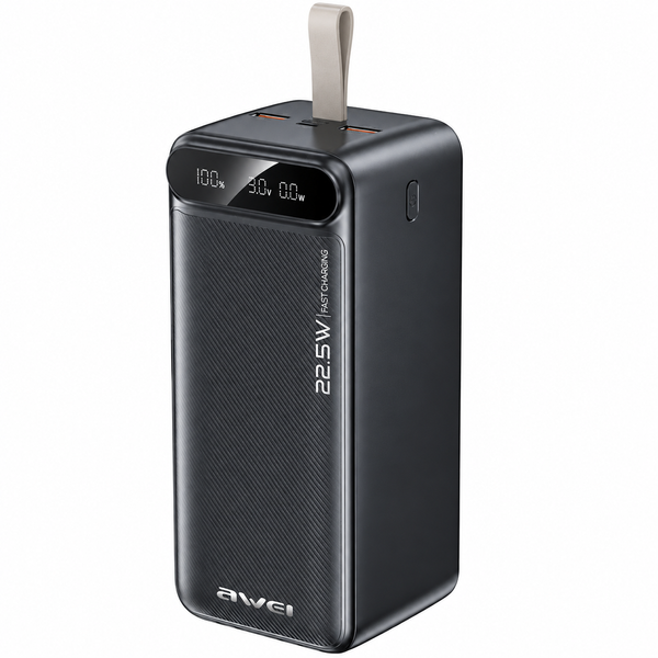 Повербанк AWEI PA-13 50000 мА&middot;год 22,5 Вт, Power Bank, швидке заряджання, LED-дисплей, USB-C 1024 фото